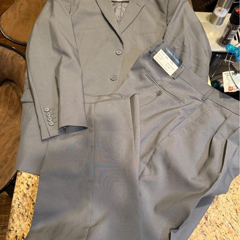 Grey vittorio couture mens suit